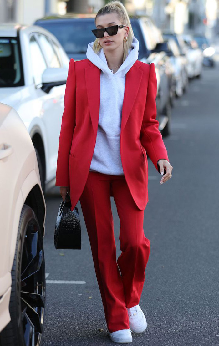 Hailey Bieber Blazer Outfits